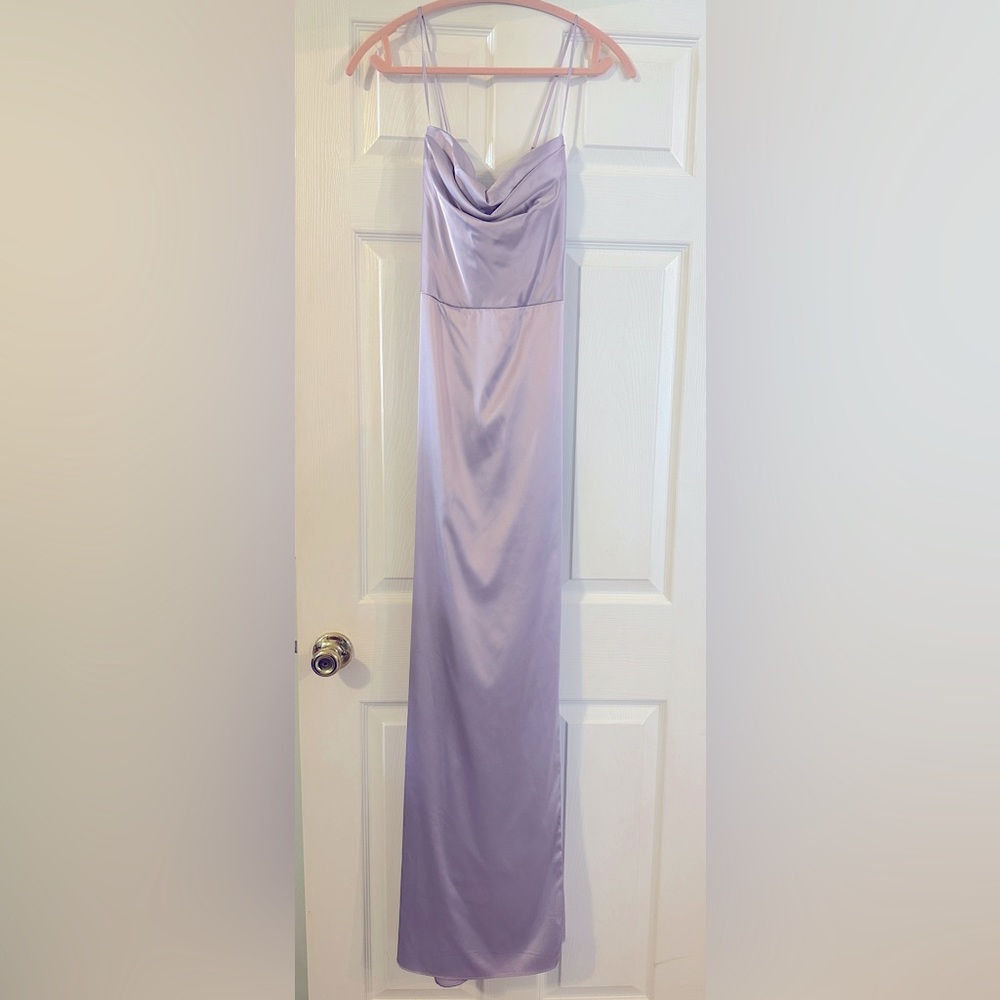 David's Bridal Satin bridesmaid Dress